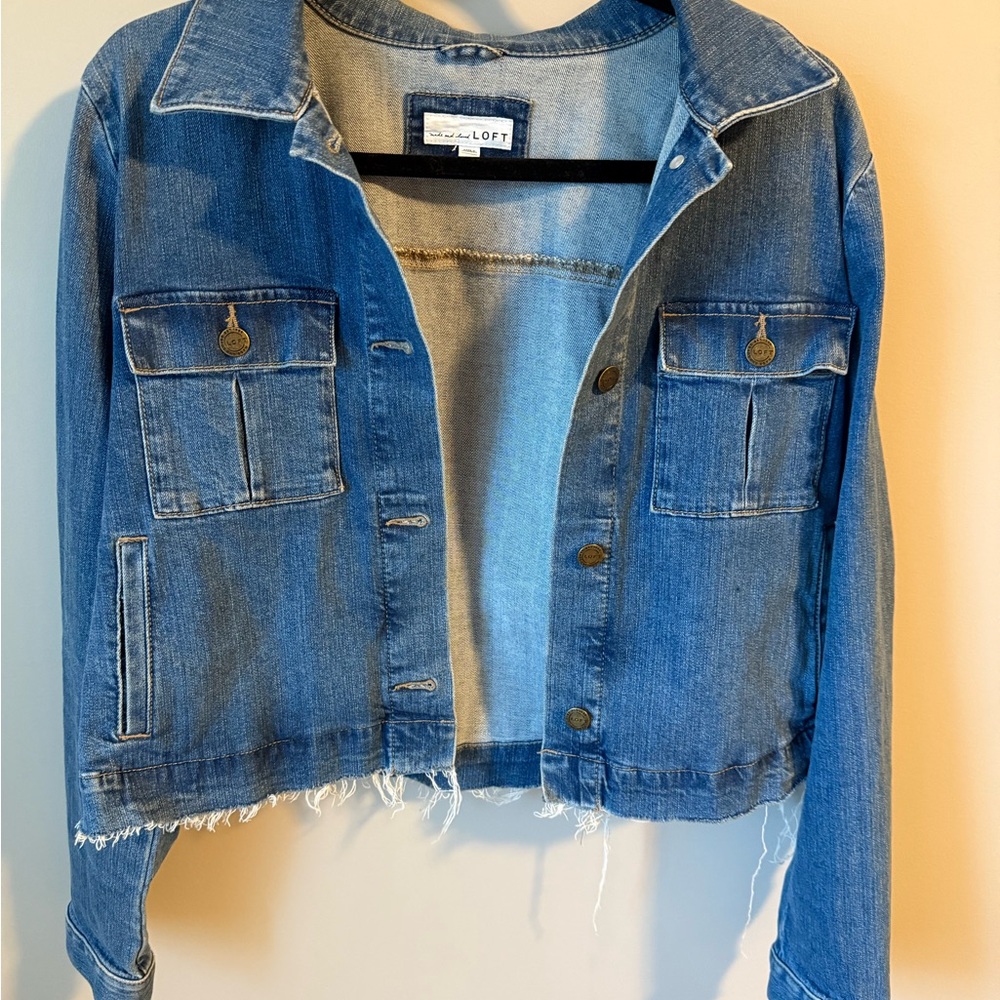 LOFT Classic Blue Denim Jacket